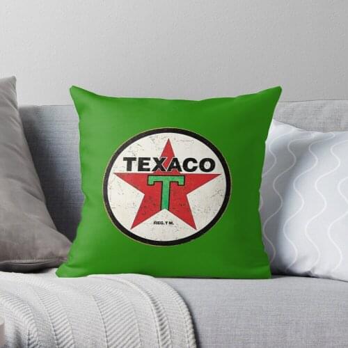 Texaco - Vintage Sign Polyester Decor Pillow Case Home Cushion Cover 45*45cm