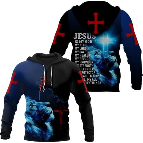 Mens Hoodie Premium Christian Jesus 3D All Over Printed Unisex Sweatshirt For Men/women Autumn Casual Pullover Zipper Streetwear