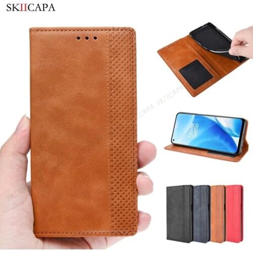 Slim PU Leather Flip Phone Case For Oneplus Nord N200 CE N100 N10 5G Magnetic Card Wallet Stand Cover For One Plus 9R 9 8 Pro 8T