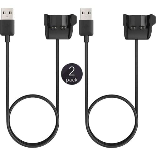 Ktab Smart Accessires Vivosmart HR Charger (2PCS) Replacement Charging Cable Cord for Garmin Vivosmart HR HR+ Approach X40
