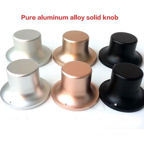 YWJJX Volume speaker potentiometer knob HIFI amplifier chassis knob DIY full solid pure aluminum alloy audio knob