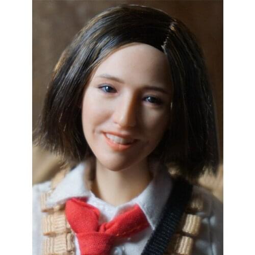 1/6 Sd001 Asian Doll Pure And Sweet Expression Female Star Head Sculpture 12'' Action Figure Sunshine Girl Toys head Accessor