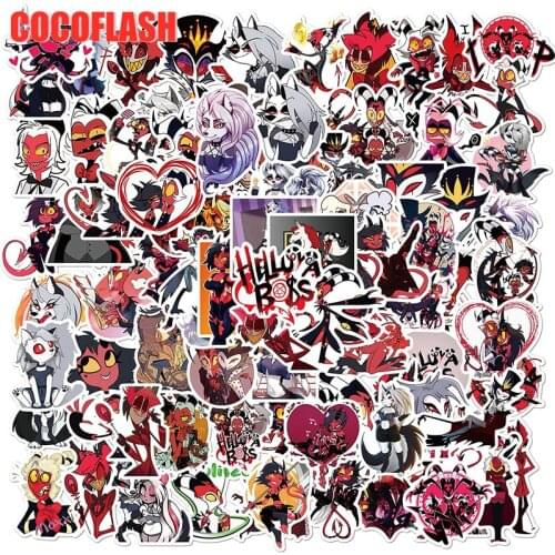 10/50Pcs/lot Helluva Boss Cartoon Graffiti Stickers Decal For Snowboard Luggage Car Fridge Laptop For Kids Phone Case Suitcase