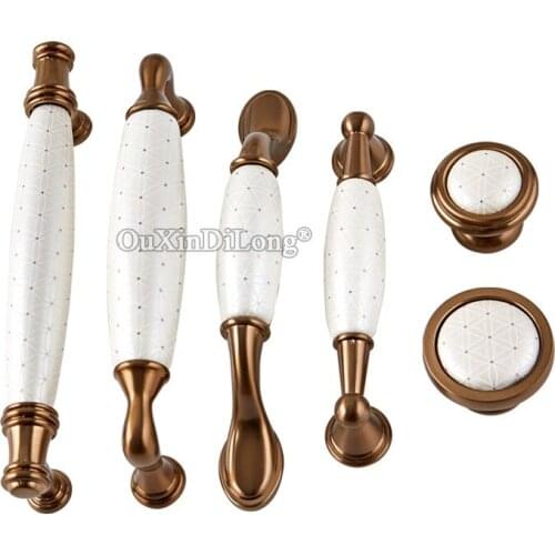 10PCS Top Designed European Ceramic Kitchen Cabinet Door Handles Cupboard Wardrobe Drawer Wine Cabinet Pulls Handles and Knobs