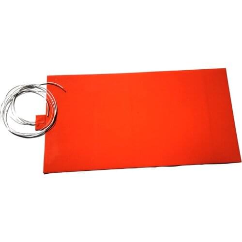 1000w 220v 400*800*1.5mm silicone heat bed for 3d printer adhesive 1 side 100k thermistor 1000mm lead come out as pictures