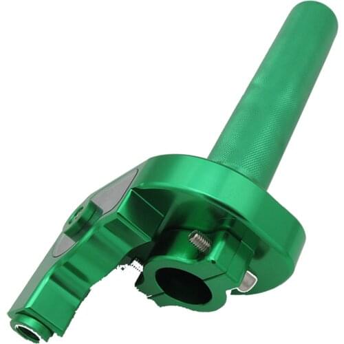 22mm Aluminum Dirt Pit Bike Scooter Quad Green 7/8" Throttle Twist Grip