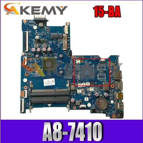 854961-001 854961-501 For HP Pavilion 15-BA AM7410 Notebook motherboard LA-D711P DDR3 Mainboard