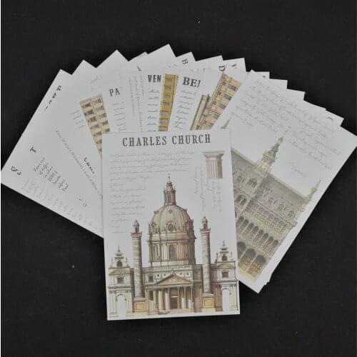 ZFPARTY Vintage Castle Design Background Paper Stickers for Scrapbooking DIY Projects/Photo Album/Card Making Crafts