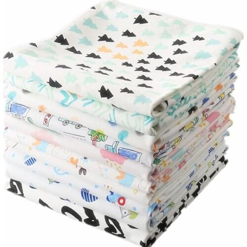 Cartoon Baby Waterproof Urine Changing Pads Sheet Urine Pad Reusable Infant Bedding Nappy Changing Mat 5 Sizes