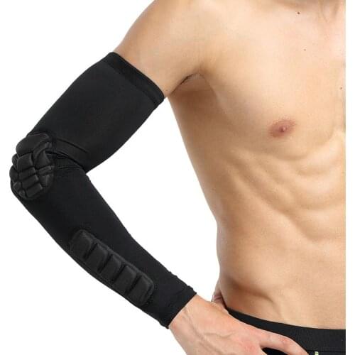 1pc Long Breathable Elbow Elastic Arm Sleeve Protectors Polyester Spandex Arms Cover Protector Outdoor Tennis Sportswear Accesso