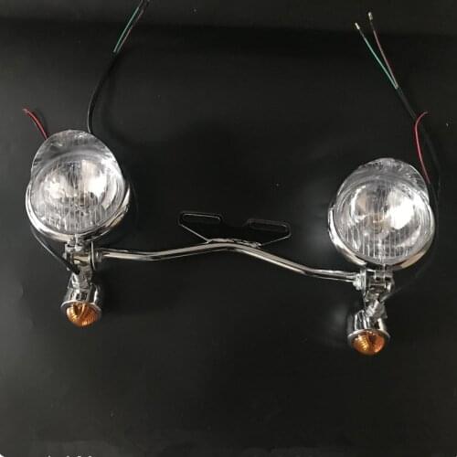 Motorcycle Amber Driving Turn Signal Lamp Passing Spot Light Bar For Suzuki Boulevard Intruder C50 C90 C109 VL 800 1500