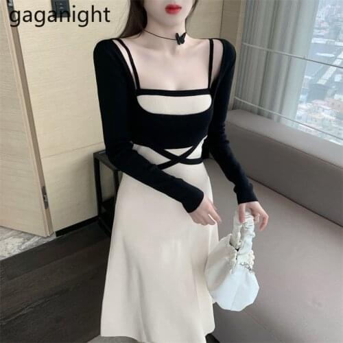 Gaganight Fashionable Knitted Dresses