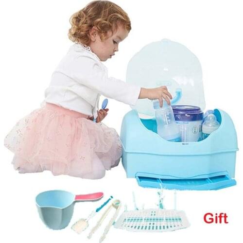 Hot Baby Bottle Dry Rack Baby Tableware Articles Receiving Box Children Large Detachable Dust-proof Drainage Shelf Drying Frame