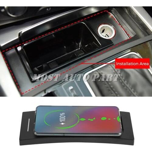 Interior Car Wireless Charger Phone Fast Charger Center Console For Audi A6 A7 2012-2018 The Phone With QI Wireless Charging