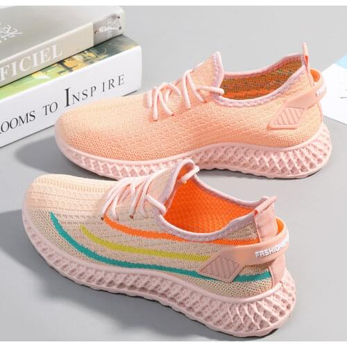 Spring Autumn Breathable Mesh Women Shoes Slip On Casual Walking Outdoor Sports Sneakers Koean Fashion Ladies Vulcanized Shoes