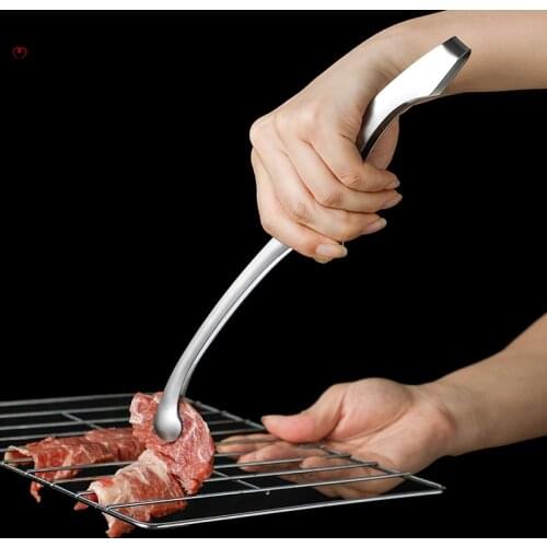 Kitchen Stainless Steel Food Tongs Buffet Cooking Tool Anti Heat Bread Clip Pastry Barbecue Clamp Kitchen Utensils