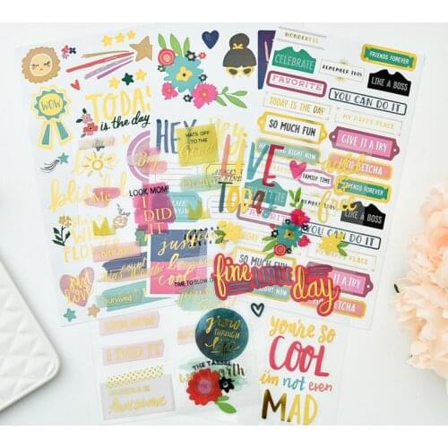 KSCRAFT Friends Forever Colorful Sticker set for Scrapbooking DIY Projects/Photo Album/Card Making Crafts