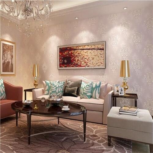 Beibehang Non wovens Wallpaper 3D papel de parede Stereo Espresso Continental Damascus Living Room Bedroom Study TV Background
