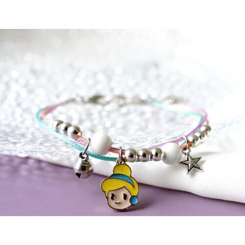 Wholesale Hand Made Korean Adjustable String Beads Lucky Wish Cute Rope Bracelet Bangles For Girls Gift Women Bracelets Jewelery