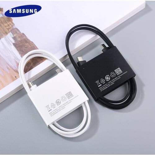 Original Samsung S21 S20 5G Cable Fast Charge Type C To Type C Pd PPS Quick Charging For Galaxy S21 Plus Z Fold 2 Note 20 Ultra