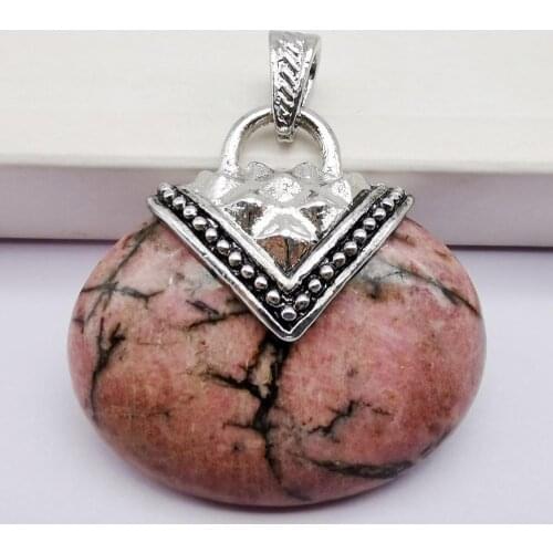 Rhodonite Stone GEM Bead GEM Pendant Jewelry S619