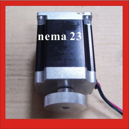Dual Shaft NEMA 23 Stepper Motor with Handwheel 180 N.cm (250 oz-in) Body 76mm CNC Handwheel NEMA 23 Stepper Moto CE ROHS