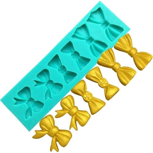 Bowknot Silicone Cake Baking Mold Sugarcraft Chocolate Cupcake Resin Tools Fondant Decorating Tools