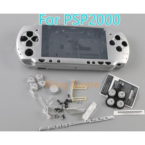 1set Replacement For PSP2000 PSP 2000 Game Console Full Housing Case Complete Shell case with buttons kit