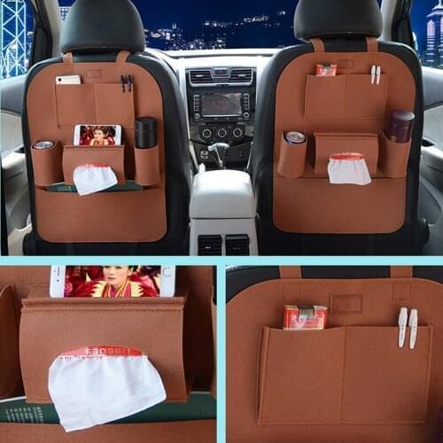 Car Seat Back Multi-Pocket Storage Bag Organizer Holder Accessory for SEAT Ibiza Leon Toledo Arosa Alhambra Exeo FR Supercopa