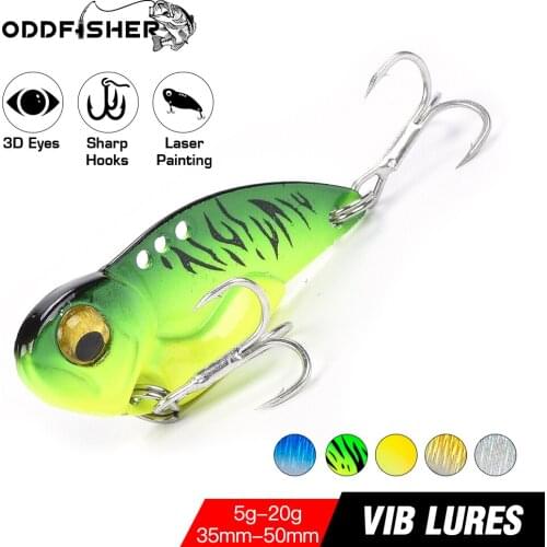 VIB Fishing Lure Sinking Hard Baits Diving Swivel Jigging Vibration Spoon Spinner Metal Wobblers For Bass Pike Sea 5g 8g 14g 20g