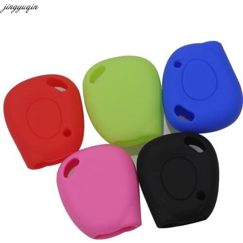 Jingyuqin 1 button Silicone Key Shell Cover For Renault Protector Key Shell