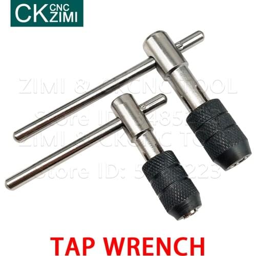 1PCS M3-M6 M5-M8 M6-M12 M18-M42 Tap wrench T-Handle Ratchet Tap Wrench with Machine Screw Thread Metric Plug Tap Machinist Tools
