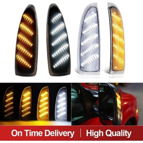 2Pc Dynamic Car LED Side Wing Mirror Marker Lights Turn Signal Indicator Lamp For Ford Super Duty F250 F350 F450 F550 2003-2007