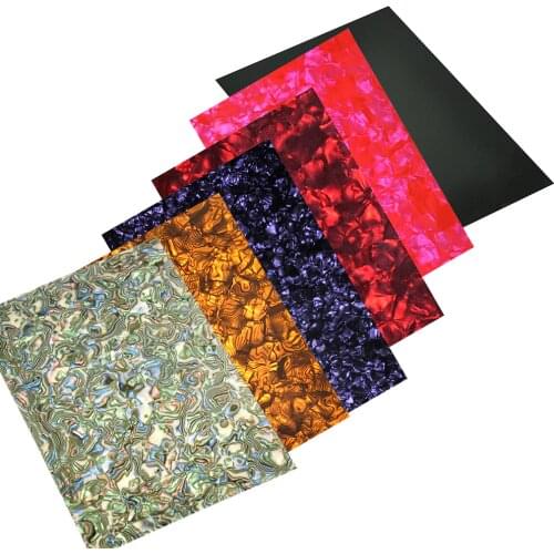 210mm x 297mm A4 Size Celluloid Sheet 0.71mm DIY Guitar Picks Pickguards Inlays Deco Multi Colors