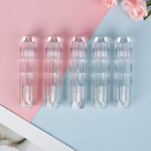 5/10 Pcs High Grade Clear Lip Gloss Tubes Travel Makeup Tools Cosmetic Containers Empty Lip Gloss Lip Balm Bottles 4ml