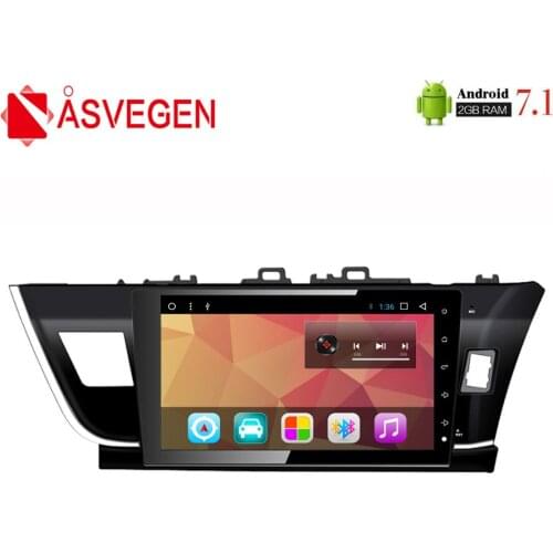 Asvegen Car Stereo Player For Toyota Corolla 2014-2016 10.2'' Android 7.1 Quad Core GPS Navigation Radio Audio Multimedia Player