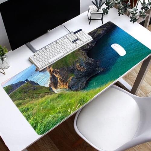 Large Mouse Pad Natural Landscape Gaming Mouse Pad Rubber CS GO Gamer Computer Mousepad XXL Keyboard Desk Mats