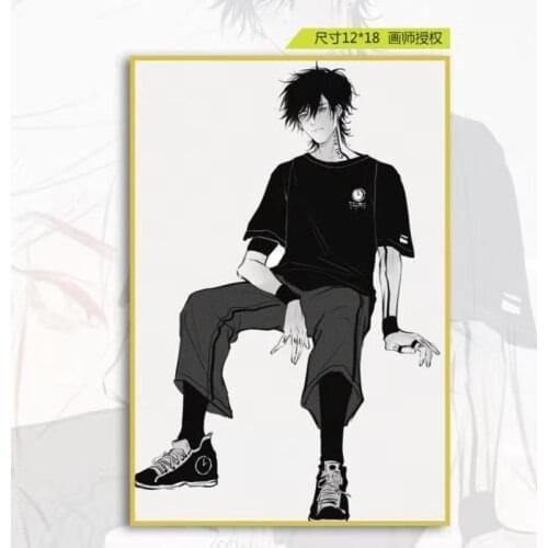 Donghua Link Click Shi Guang Dai Li Ren Chen Xiaoshi Colored Paper Badge Brooch Pin Anime Shiguang Daili Ren Doujin Around
