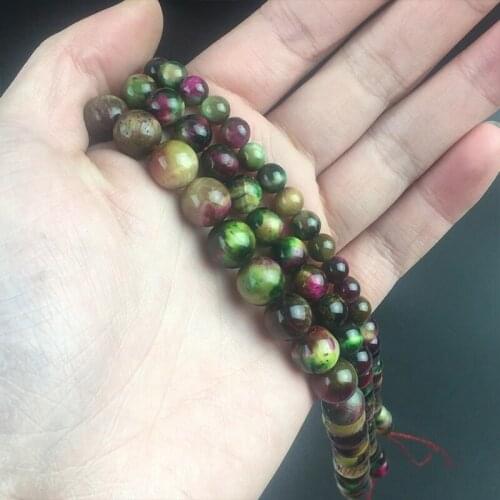 Natural Stone Beads Multicolor Round Tiger Eye Loose Beads For DIY Jewelry Making Earring Bracelet Necklace Accessories 15