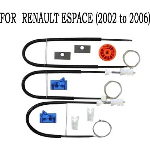 For Renault Espace Window Regulator Repair Kit 4/5 - Doors Front Left Side 2002-2006