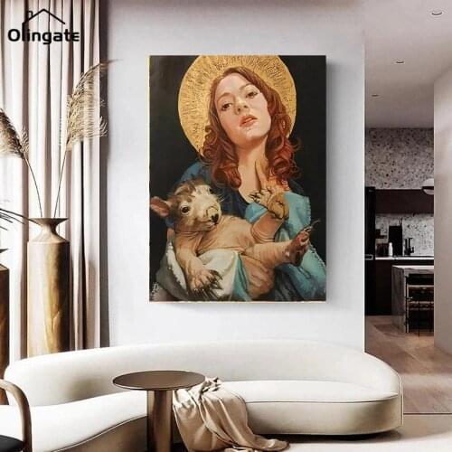 European Pop Art Celebrity Portrait Canvas Painting Art Poster Abstract Figures Wall Pictures for Living Room Home Decoration