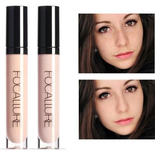 FOCALLURE Eye Concealer & Base 7 Colors Full Coverage Suit for All Color Skin Face/Eye Makeup Liquid Concealer