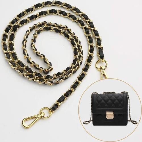118cm Purse Chain Strap Crossbody Handbag Chains Replacement Leather Shoulder Bag Chain Straps Diy Women Girls Bag Accessory