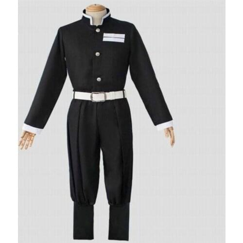 Demon Slayer Cosplay Set Uniform Kisatsutai Team Kamado Tanjuurou Anime Costume: Kimetsu No Yaiba Unisex Cosplay Uniform Set