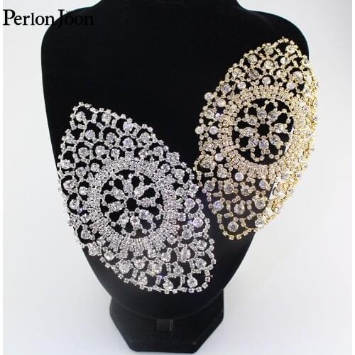 Crystal for Welding technology patch classic DIY gold silver wedding dress Rhinestone decoration accessories YHX061