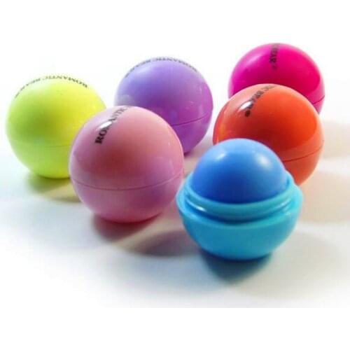 6 Color Matte Natural Plant Prevent Cracking Cosmetic Organic Sphere Pomade Ball Make up Lipstick Embellish Lip Balm