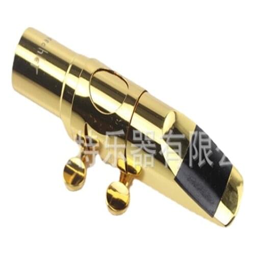 Alto saxophone metal mouthpiece, gold-plated musical instrument accessories, metal musical instrument mouthpiece