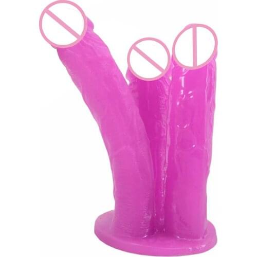 Multi-Headed Penis Large Simulation Dildo Double-Headed Masturbation Device Vagina Anal Massage Male And Female Adult Sex Toys
