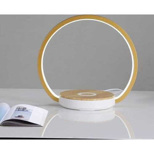 Mobile phone wireless charging induction desk lamp desk Nightlight smart home touch dimming bedside reading lamp