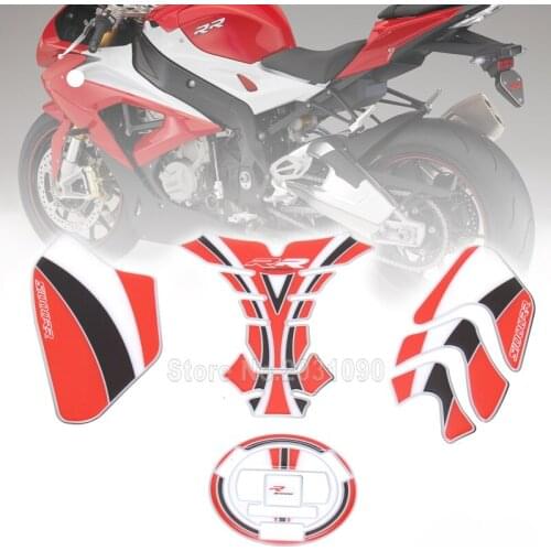 New Carbon Fiber 3D ADESIVI Sticker Decal Emblem Protection Tank Cover Pad Cas Cap For BMW S1000RR S1000R S1000 RR HP4